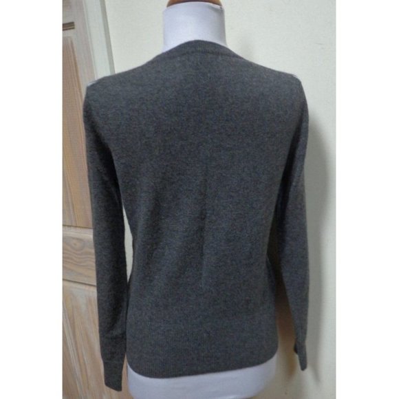 VGUC - TWEEDS Diamond Design 100% Cashmere Crewneck Sweater - Size M - Picture 5 of 6
